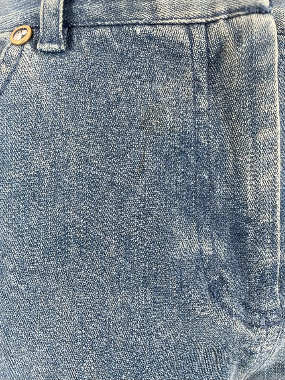 2 Piece Denim Set Per Se By Carlisle Pleated Jean Jacket & Straight Leg Jeans